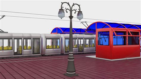 ArtStation - Tram and Station 4K | Resources