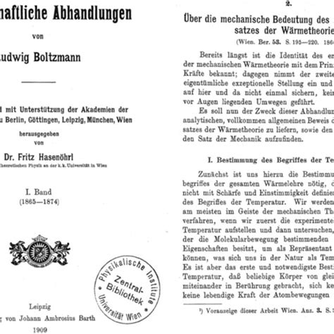 Boltzmann’s kinetic model (Boltzmann 1866, frontispiece and p.... | Download Scientific Diagram