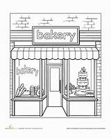 Baker Coloring Pages sketch template