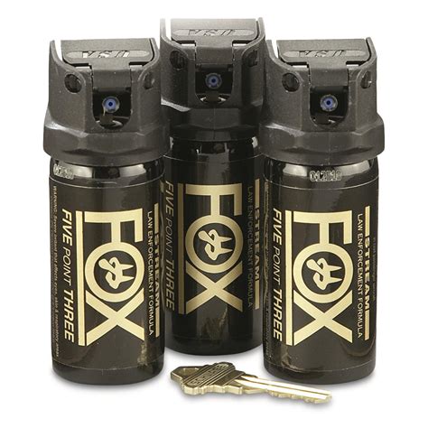 Fox Labs "Stream" 2 oz. Pepper Spray, 3 Pack - 189002, Pepper Sprays at ...