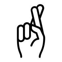 Fingers Crossed Icon - Free PNG & SVG 62770 - Noun Project