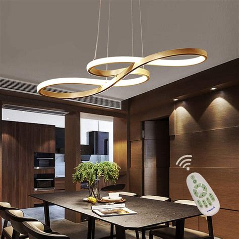 Modern LED Pendant Lighting, Chandeliers Dimmable 3000K~6500K Dining ...