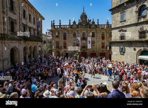 Feast of Saint James the Apostle Santiago de Compostela Spain Stock ...