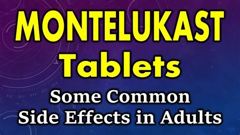 Montelukast side effects | common side effects of montelukast ...