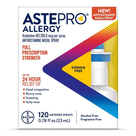 Astepro Allergy Antihistamine Nasal Spray 120 Metered Sprays -- 1 Unit - Vitacost