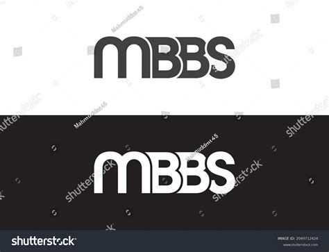 Mbbs Logo Design This Logo Icon Stock Vector (Royalty Free) 2049712424 ...