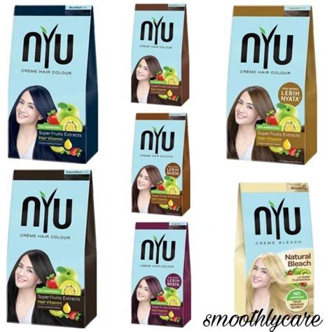 Nyu Hair Color Creme Box Packaging All Variants Color Hair Dye / Hair Paint | Shopee Philippines