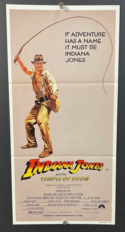 Indiana Jones and the Temple of Doom (1984) – Original Daybill Movie ...