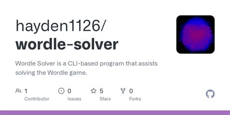 GitHub - hayden1126/wordle-solver: Wordle Solver is a CLI-based program that assists solving the ...
