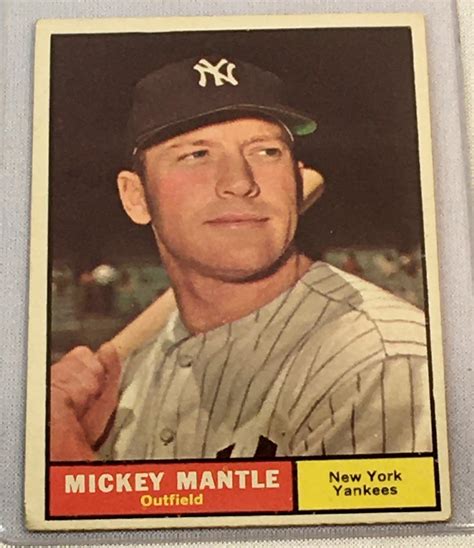 Lot - 1961 Topps #300 Mickey Mantle Baseball Card