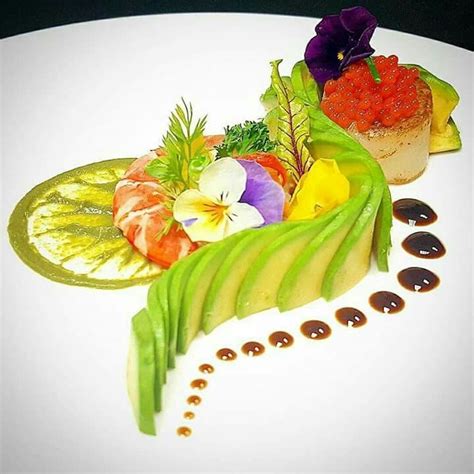 Found on Bing from www.pinterest.fr | Gourmet food plating, Food plating techniques, Food decoration