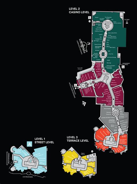 Mall Map For The Forum Shops at Caesars- level 2 | Las vegas blvd, Las ...