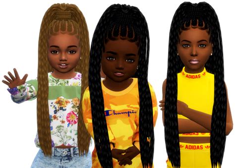 Sims 4 box braids hair cc - vsafacebook