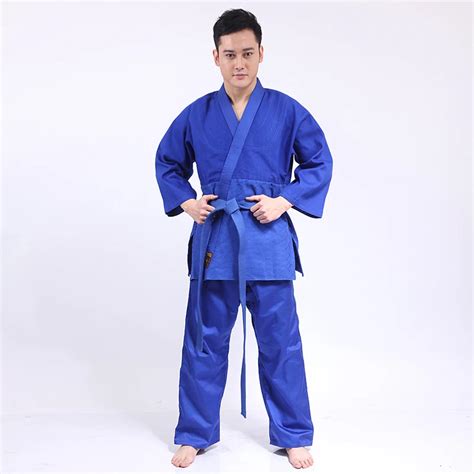 New 100% Cotton Men Judo Jiu Jitsu Gi Thick Uniform Set Clothes ...