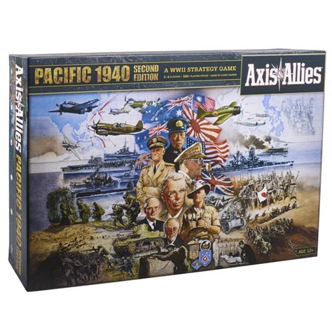 Avalon Hill Axis & Allies Pacific 1940 Second Edition WWII Strategy Board Game, Ages 12 and Up ...