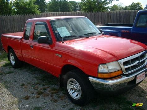1999 Bright Red Ford Ranger XLT Extended Cab #14988847 | GTCarLot.com - Car Color Galleries