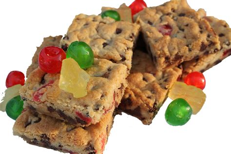 Candied Fruit Blondies Recipe | Paradise