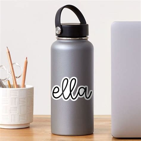 "Ella Name Calligraphy" Sticker for Sale by digitalbridget | Redbubble