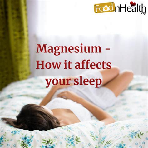 Benefits of Magnesium Sleep - Food N Health