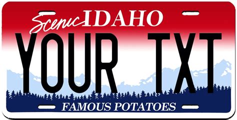 Idaho Custom Personalized License Plate Novelty Automobile - Etsy