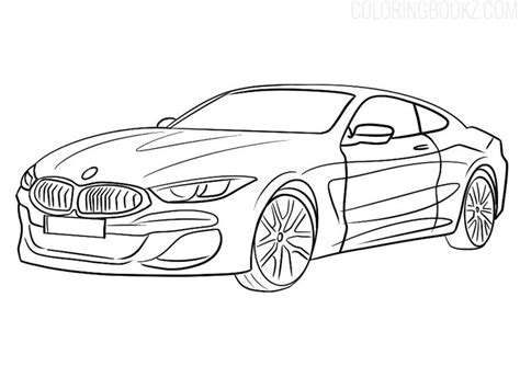 a drawing of a bmw car