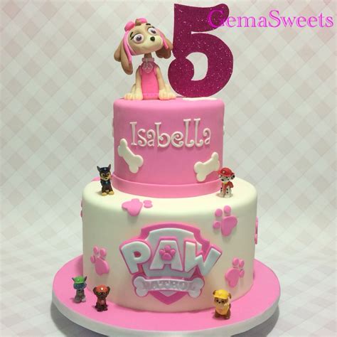 Paw Patrol Skye birthday cake by Gema Sweets. | Girls paw patrol cake, Paw patrol cake, Skye paw ...