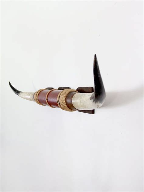 RESERVE vintage bull horns, longhorn wall mount | Bull horns, Horns ...