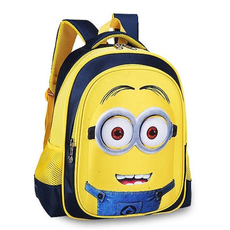 Aliexpress.com : Buy Cute Minions Children's Backpack Boys Animation Cartoon School Bags For ...