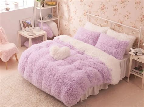 Supper 5pcs High quality/flannel velvet/princess comforter set/velvet bedding set/plush bed ...