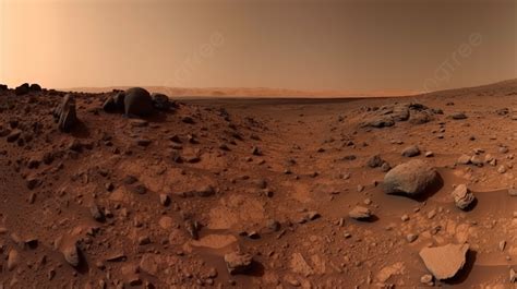 Mars Surface With Rocks And An Environment Background, Real Martian ...