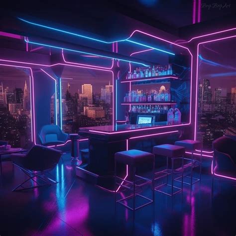 Pinterest | Nightclub design, Futuristic rooms, Cyberpunk interior