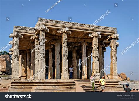 Aihole Karnatakaindianovember 8th2018ancient 8th Century Carved Stock ...