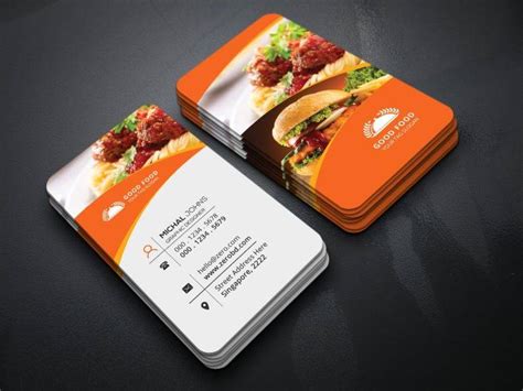 Restaurant Business Cards Templates Free - Professional Template Inspiration