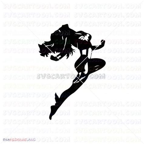 Wonder Woman Silhouette 008 svg dxf eps pdf png