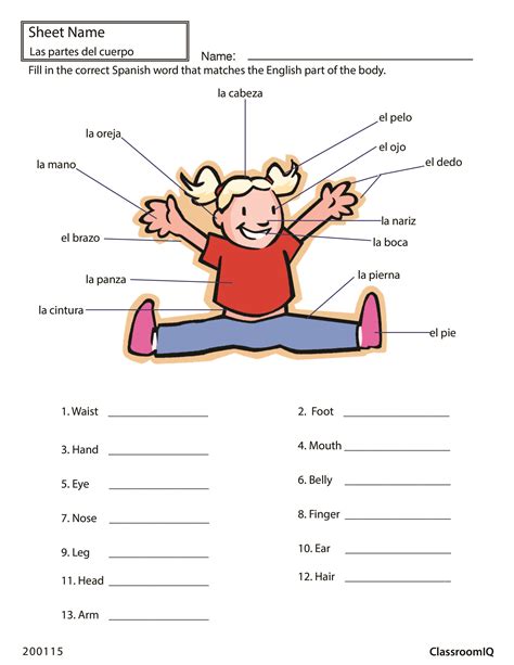 Pin on Spanish Worksheets // Level 1