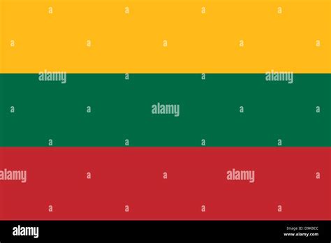 Official flag of Lithuania nation Stock Photo - Alamy