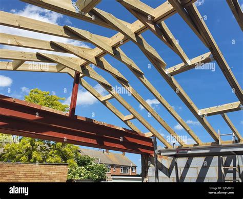 Vaulted Roof Construction Stock Photo - Alamy