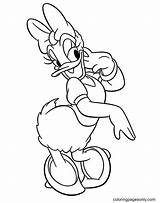 Daisy Duck Cute Coloring Page  Free Printable Pages sketch template