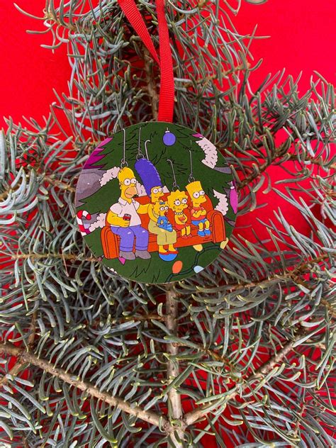 The Simpsons Christmas Tree Holiday Ornament Gift Exchange | Etsy