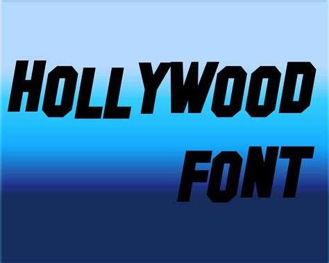 Hollywood Font by GginnaJones on DeviantArt