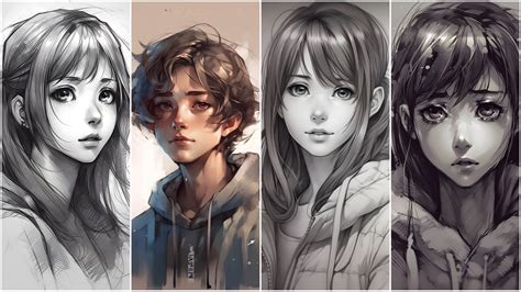 ArtStation - +230 Anime Sketch Reference (4k) | Artworks