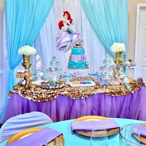 Pin by Camilo Torres on Mermaid ‍♀️ | Mermaid birthday party, Ariel birthday party, Mermaid ...