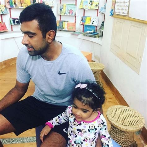 Ashwin with daughter Akhira | India’s ace bowler Ravichandran Ashwin is ...