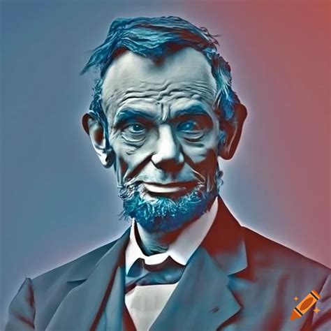 Colorful campaign poster for president abraham lincoln on Craiyon