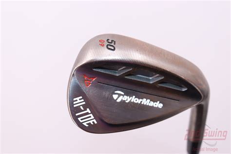 TaylorMade HI-TOE RAW Wedge Gap GW 50° 9 Deg Bounce FST KBS Hi-Rev 2.0 115 Steel Wedge Flex ...