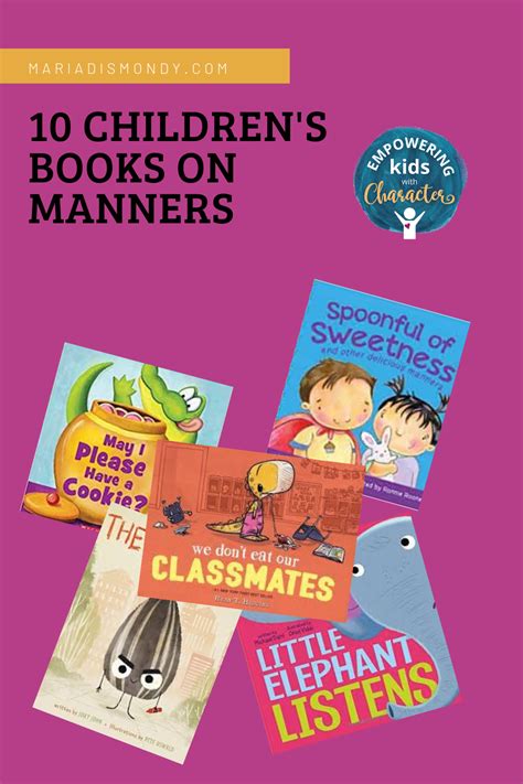 Children's Books On Manners | Maria Dismondy