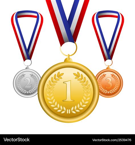 Set of medals Royalty Free Vector Image - VectorStock