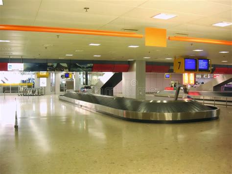 Airport baggage pickup stock image. Image of trolley, airport - 102801