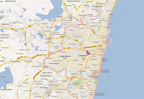 Chennai Map