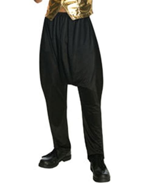 Black Harem Pants Mc Hammer Black Rapper Male Hip Hop Pants Adult Size ...